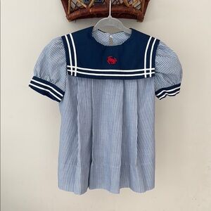 Crab 🦀 hand-stitched sailor dress